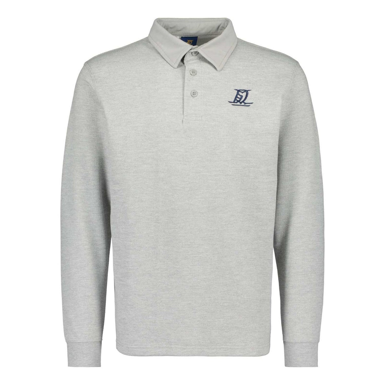 Bubi long-sleeved polo shirt, Grey