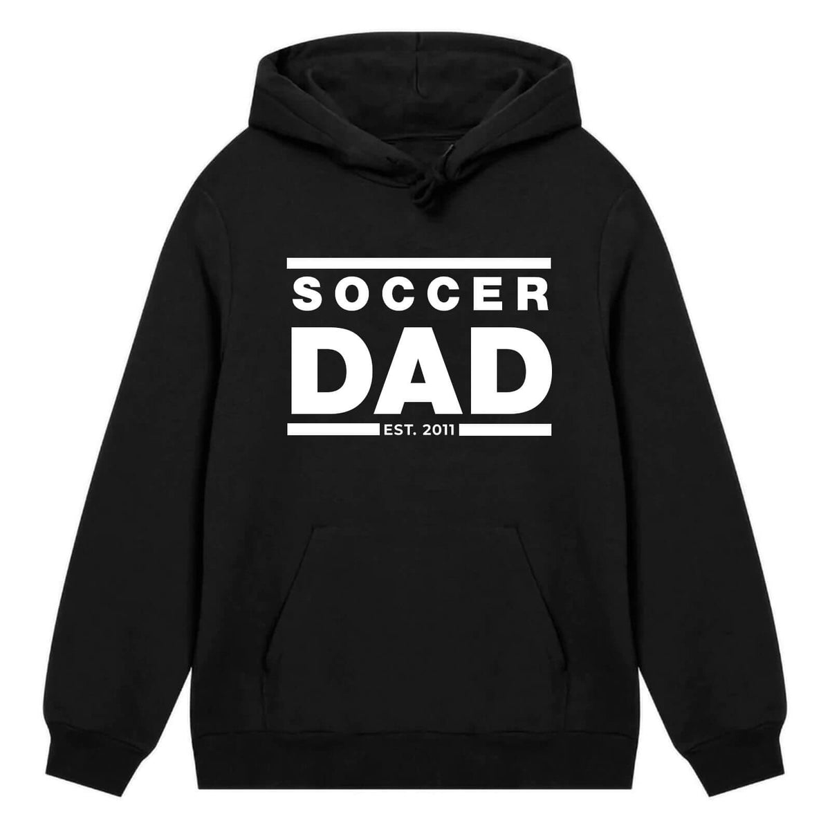 Soccer Dad Est Hoodie, Black
