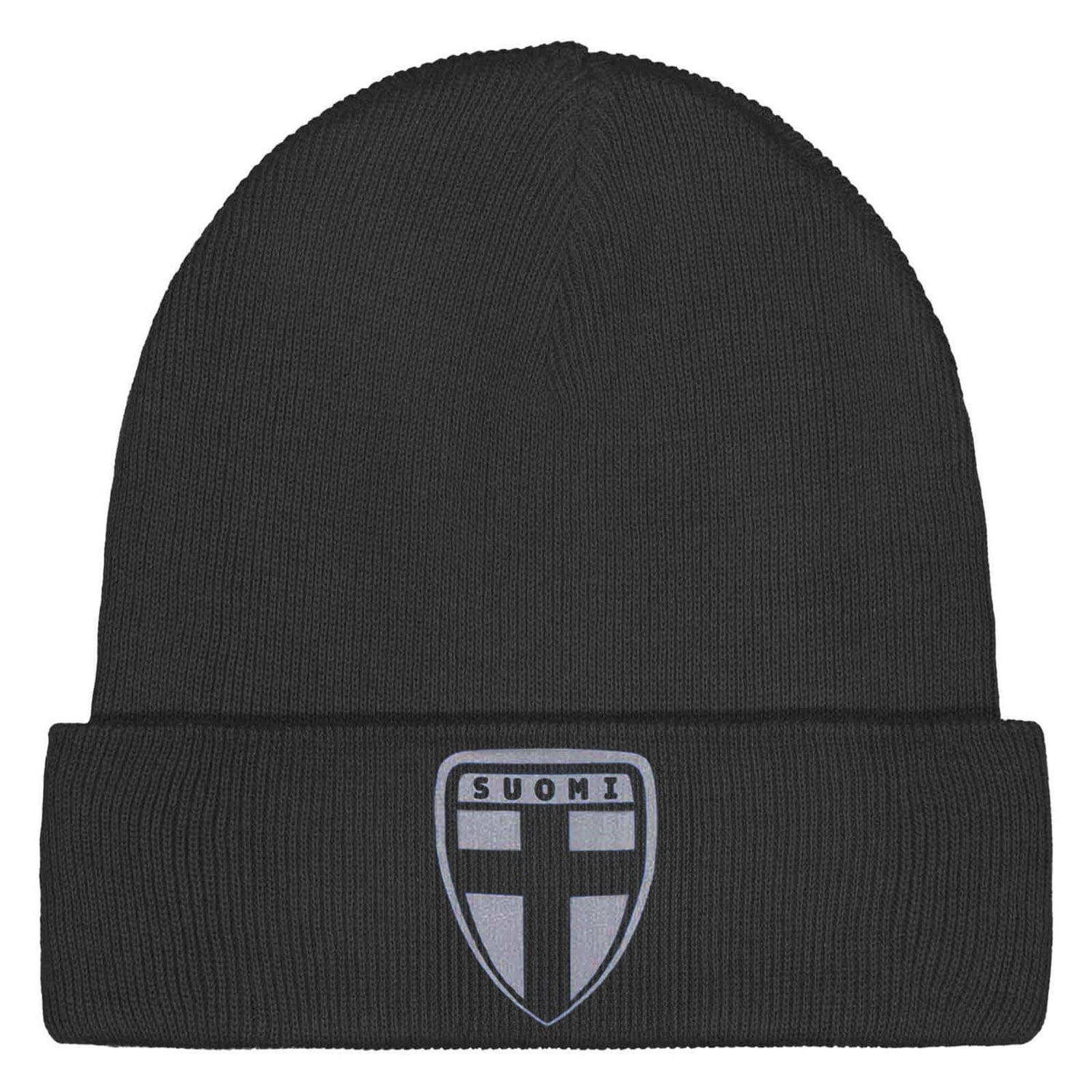 Finland cotton beanie with reflective logo