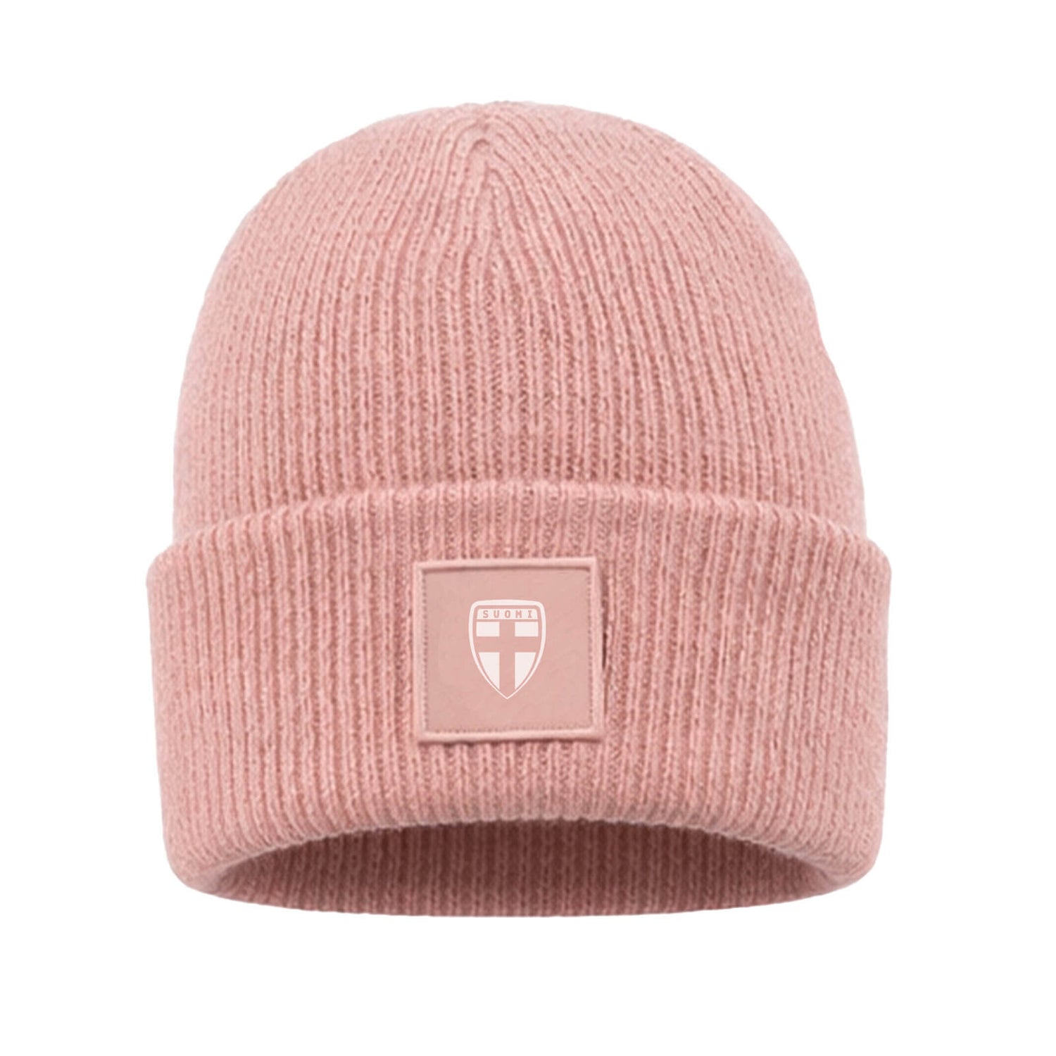 Finland patch beanie, Pink