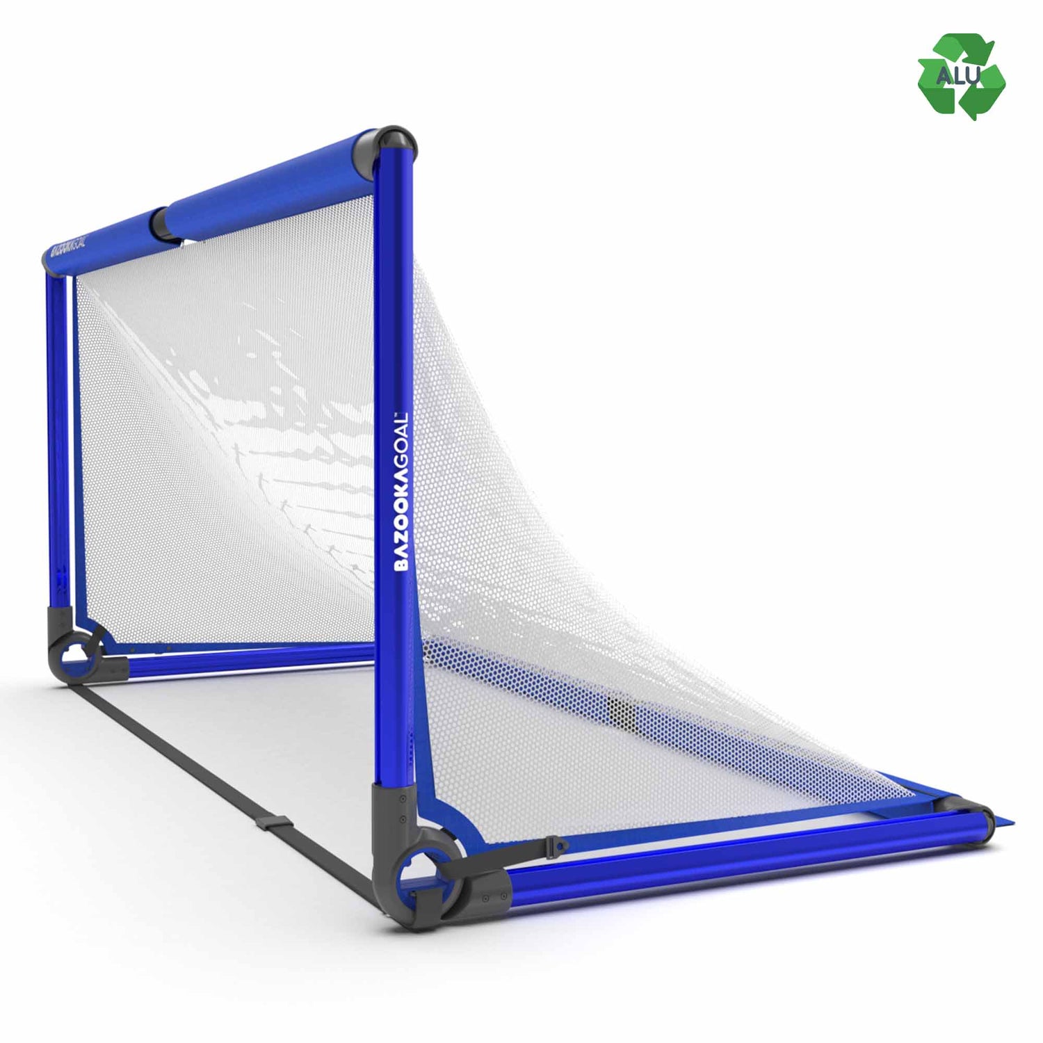 Bazooka Goal Alumiini XXL 180 x 90cm, Hopea