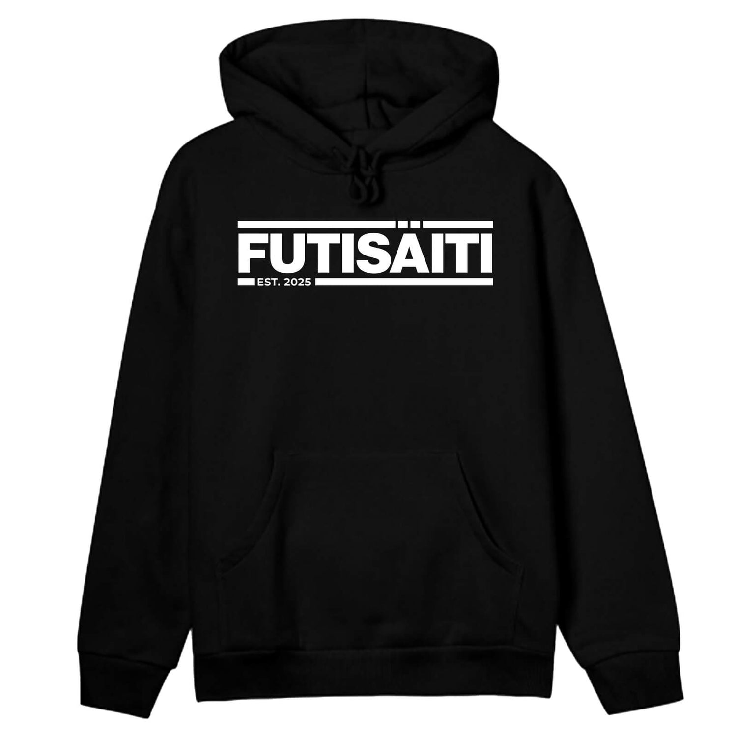 Futisfaija Football Boxy Hoodie, Black