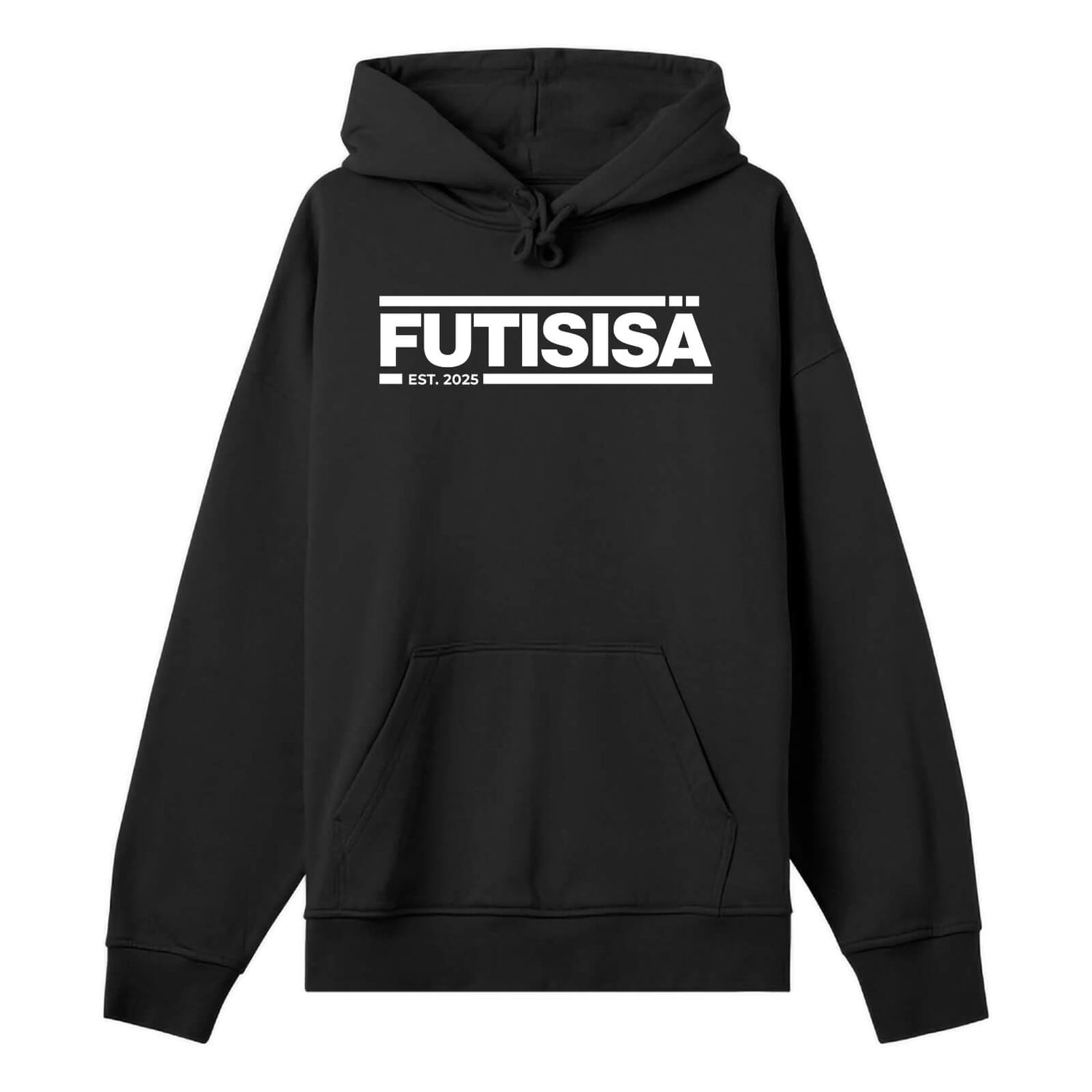 Futisfaija Football Boxy Hoodie, Black