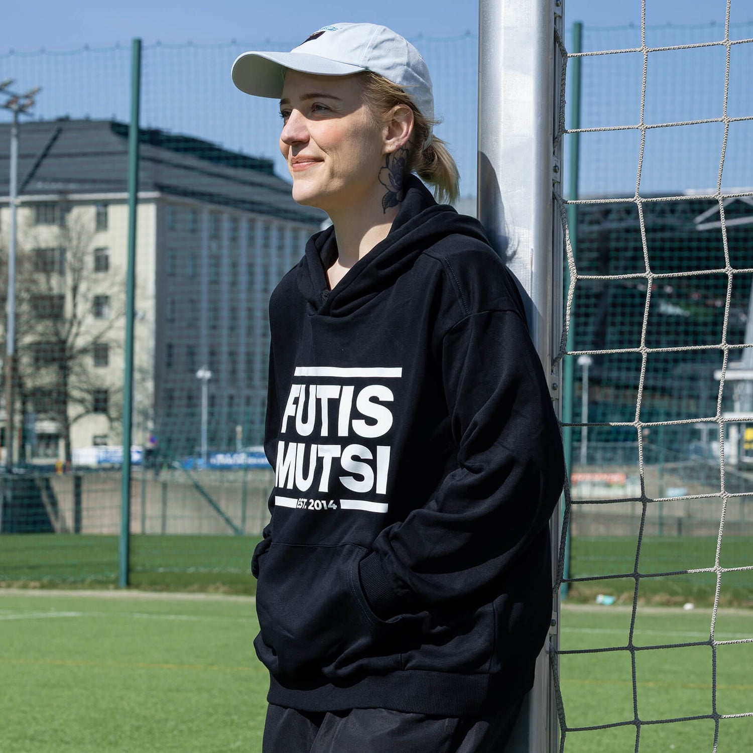 Futismutsi Football Hoodie, Petrol Green