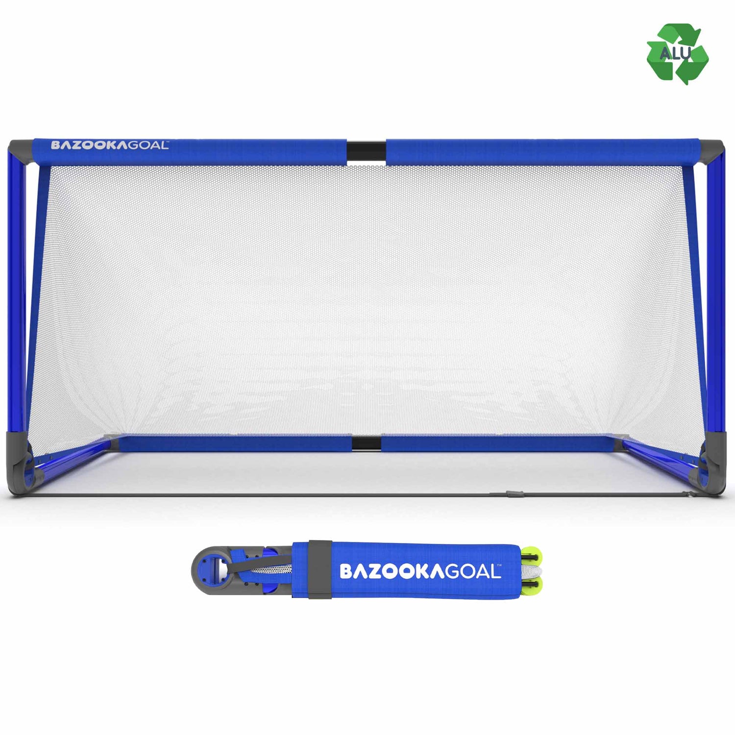 Bazooka Goal Aluminum XXL 180 x 90cm, Blue
