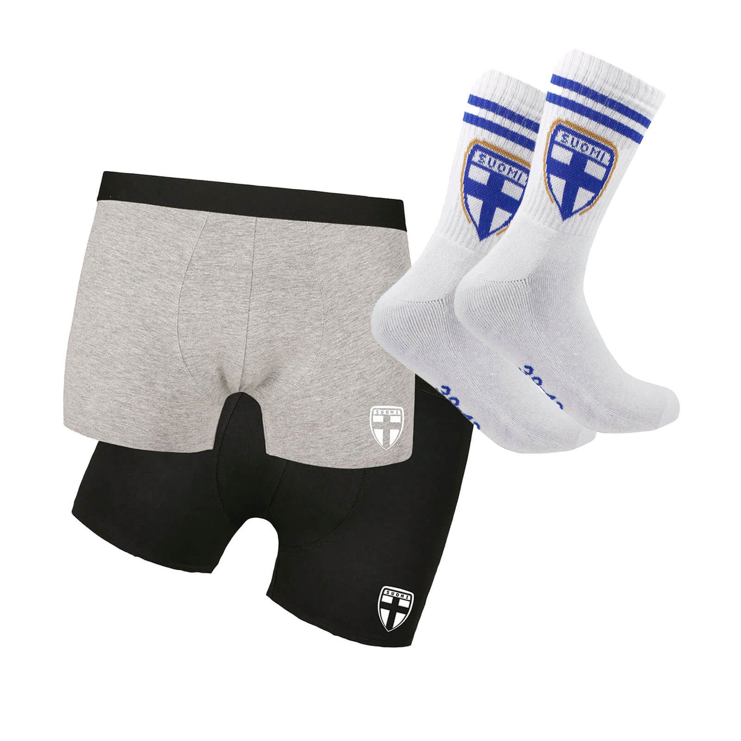 Suomi bokserit ja sukat, 2kpl setti