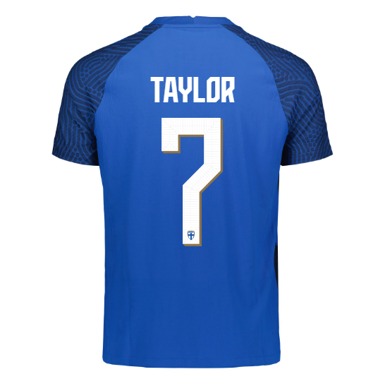 Finland Personalized Away Soccer Country Jersey
