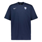 Tummansininen Niken laadukas T-paita Suomen maajoukkueen logolla.