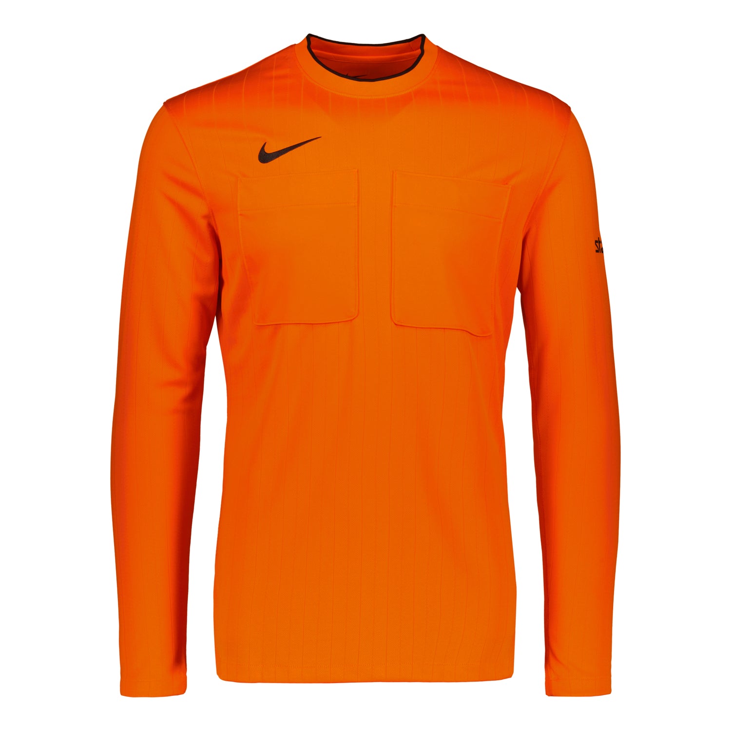 Referee's Long Sleeved Shirt, Orange + Referee Badge