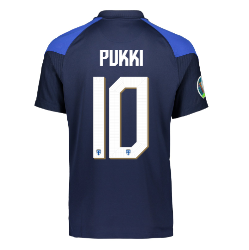 Suomi Virallinen Vieraspelipaita EURO2020 Limited edition Pukki painatus